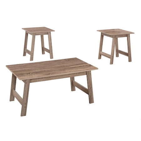 Homeroots Dark Taupe Table Set - Set of 3 366084
